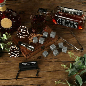 Granite Whisky Stones Reusable Ice Cubes For Drinks-birthday-gift-for-men-and-women-gift-feed.com