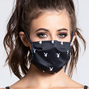 PLAYBOY Bunny Logo Luxury Face Mask-birthday-gift-for-men-and-women-gift-feed.com