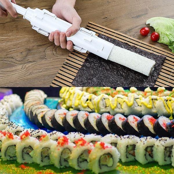 Sushedo Sushi Bazooka, Sushi Making Kit, Sushi Roller Maker,  Sushi Tube Machine: Sushi Plates