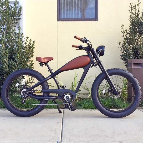 Vintage Fat Tire Beach Cruiser Electric Bike-birthday-gift-for-men-and-women-gift-feed.com