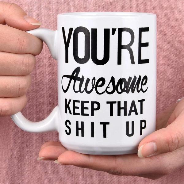 YOU’RE AWESOME Funny Mug-birthday-gift-for-men-and-women-gift-feed.com
