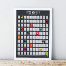 Load image into Gallery viewer, 100 Movies Bucket List Poster-birthday-gift-for-men-and-women-gift-feed.com
