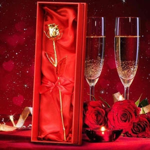 24 Karat Gold Dipped Rose-birthday-gift-for-men-and-women-gift-feed.com