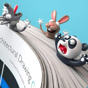 3D Cartoon Squashed Animal Bookmarks-birthday-gift-for-men-and-women-gift-feed.com