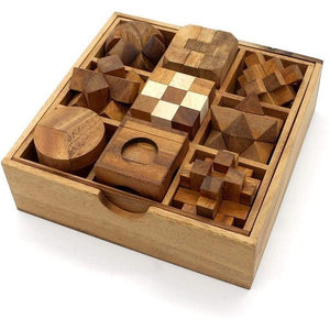3D Wooden Brain Teaser Educational Game Puzzle Set-birthday-gift-for-men-and-women-gift-feed.com
