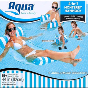 4 in 1 Monterey Hammock Inflatable Pool Float-birthday-gift-for-men-and-women-gift-feed.com