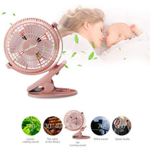 Load image into Gallery viewer, 4 Inch Mini Clip On Desk Fan USB-birthday-gift-for-men-and-women-gift-feed.com
