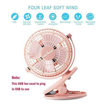 Load image into Gallery viewer, 4 Inch Mini Clip On Desk Fan USB-birthday-gift-for-men-and-women-gift-feed.com
