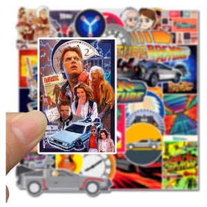 50pcs Stickers For Back to The Future Fans-birthday-gift-for-men-and-women-gift-feed.com
