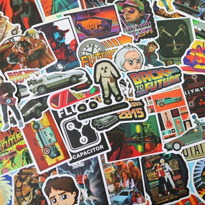 50pcs Stickers For Back to The Future Fans-birthday-gift-for-men-and-women-gift-feed.com