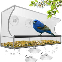 Load image into Gallery viewer, Acrylic Window Bird Feeder-birthday-gift-for-men-and-women-gift-feed.com
