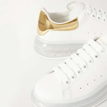 Load image into Gallery viewer, ALEXANDER MCQUEEN Metallic-trimmed leather sneakers-birthday-gift-for-men-and-women-gift-feed.com
