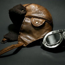 Load image into Gallery viewer, Aviator Hat With Pilot Goggles-birthday-gift-for-men-and-women-gift-feed.com
