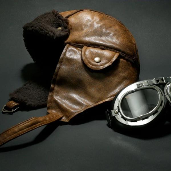 Aviator Hat With Pilot Goggles-birthday-gift-for-men-and-women-gift-feed.com