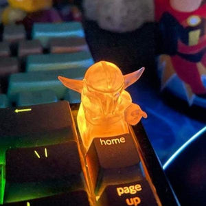 Baby Yoda Grogu Backlit Gaming Keyboard Keycaps-birthday-gift-for-men-and-women-gift-feed.com