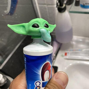 Baby Yoda Toothpaste Topper With Painted Eyes-birthday-gift-for-men-and-women-gift-feed.com