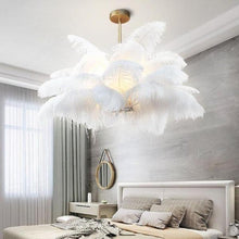 Load image into Gallery viewer, Beautiful Ostrich Feather Modern Home Chandelier-birthday-gift-for-men-and-women-gift-feed.com

