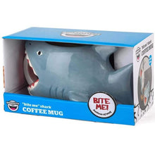 Load image into Gallery viewer, BITE ME Novelty Shark Mug-birthday-gift-for-men-and-women-gift-feed.com
