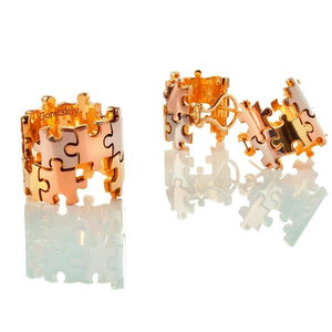Borderless Three Color Gold Puzzle Ring-birthday-gift-for-men-and-women-gift-feed.com