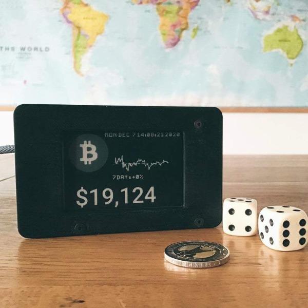 BTC ETH XRP Crypto Coin Ticker Display-birthday-gift-for-men-and-women-gift-feed.com