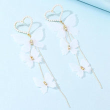 Load image into Gallery viewer, Butterfly Design Metal Pearl Earring Set-birthday-gift-for-men-and-women-gift-feed.com
