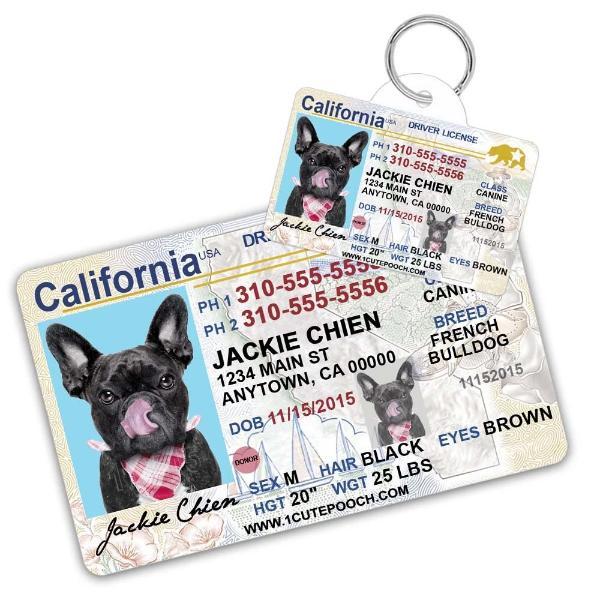 California Driver License Personalized Pet Tag-birthday-gift-for-men-and-women-gift-feed.com