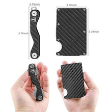 Load image into Gallery viewer, Carbon Fiber Card Holder Money Clip-birthday-gift-for-men-and-women-gift-feed.com
