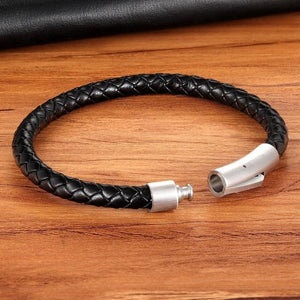 Classic Style Braided Leather Bracelets For Men-birthday-gift-for-men-and-women-gift-feed.com