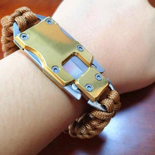 Load image into Gallery viewer, CLOSED GIVEAWAY - Paracord Knife Multitool Bracelet-birthday-gift-for-men-and-women-gift-feed.com
