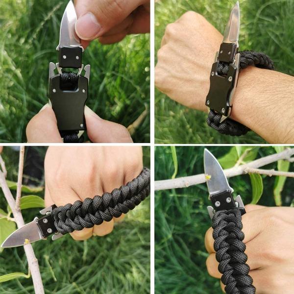 CLOSED GIVEAWAY - Paracord Knife Multitool Bracelet-birthday-gift-for-men-and-women-gift-feed.com