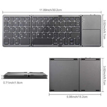 Load image into Gallery viewer, CLOSED GIVEAWAY - Pocket Size Foldable Bluetooth Keyboard With Touch Pad-birthday-gift-for-men-and-women-gift-feed.com
