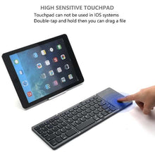 Load image into Gallery viewer, CLOSED GIVEAWAY - Pocket Size Foldable Bluetooth Keyboard With Touch Pad-birthday-gift-for-men-and-women-gift-feed.com

