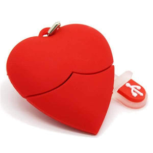 CLOSED GIVEAWAY - Red Silicone Heart USB Memory Stick-birthday-gift-for-men-and-women-gift-feed.com