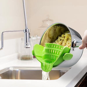 CLOSED GIVEAWAY - Silicone Strainer Clip On For Pots and Bowls-birthday-gift-for-men-and-women-gift-feed.com