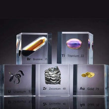 Load image into Gallery viewer, Collectible Natural Earth Elements in Acrylic Cube-birthday-gift-for-men-and-women-gift-feed.com
