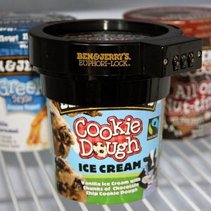 Combination Lock Ice Cream Pint Protector-birthday-gift-for-men-and-women-gift-feed.com