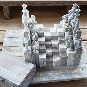 Custom Handmade 3d Chess Board With Stair Steps-birthday-gift-for-men-and-women-gift-feed.com