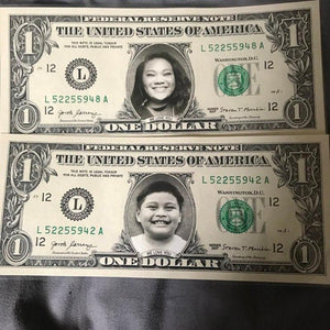 Customized Dollar Bill Your FACE & NAME On REAL Money-birthday-gift-for-men-and-women-gift-feed.com
