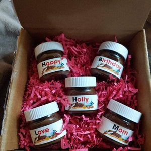 Customized Mini Nutella Jars Gift Set-birthday-gift-for-men-and-women-gift-feed.com