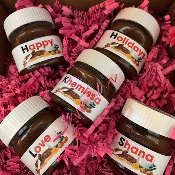 Customized Mini Nutella Jars Gift Set-birthday-gift-for-men-and-women-gift-feed.com