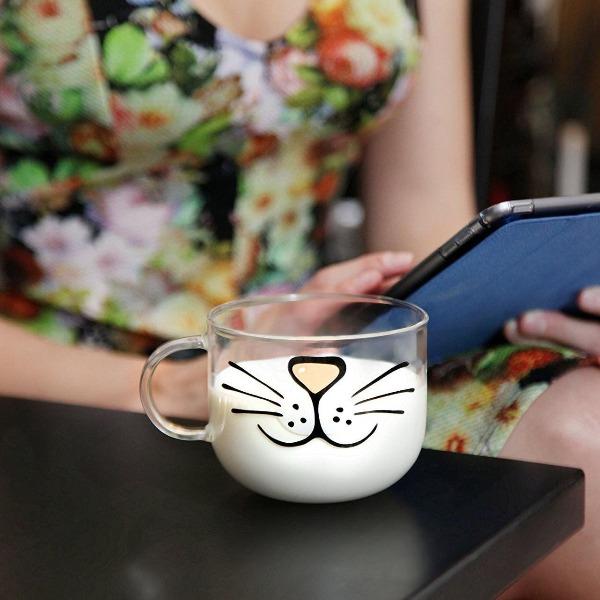Cute Kitty Whiskers Coffee Mug-birthday-gift-for-men-and-women-gift-feed.com