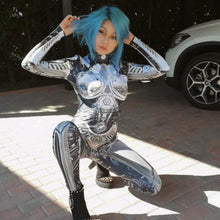 Load image into Gallery viewer, Cyberpunk Robot Adult Halloween Costume For Women-birthday-gift-for-men-and-women-gift-feed.com
