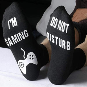 Do Not Disturb I'm Gaming Socks-birthday-gift-for-men-and-women-gift-feed.com