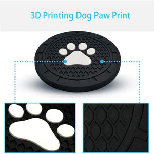 Dog Paw Silicone Coasters For Cars-birthday-gift-for-men-and-women-gift-feed.com