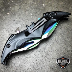 Dual Bat Blade Folding Pocket Knife-birthday-gift-for-men-and-women-gift-feed.com