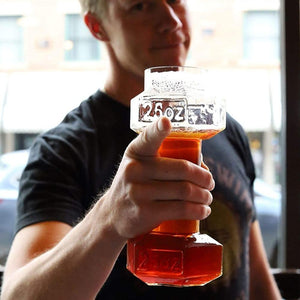 Dumbbell Beer Glass-birthday-gift-for-men-and-women-gift-feed.com