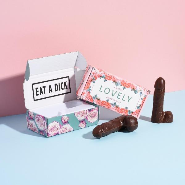 EAT A D*CK - Chocolate C*ck in Blossom Box-birthday-gift-for-men-and-women-gift-feed.com