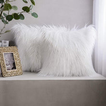 Load image into Gallery viewer, Faux Mongolian Fur Luxury Throw Pillow Covers-birthday-gift-for-men-and-women-gift-feed.com
