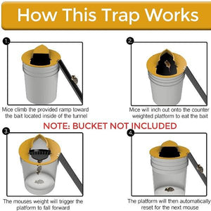 Flip N Slide Bucket Lid Mouse Trap-birthday-gift-for-men-and-women-gift-feed.com