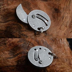 Folding Knife Coin Keychain Multitool-birthday-gift-for-men-and-women-gift-feed.com